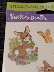 stickety-doo-da stickers Easter bunny rabbit holiday agc 4 sheets