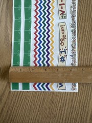 Vintage Me & My Big Ideas Football/Cheer Borders Scrapbook Stickers Team Sticker