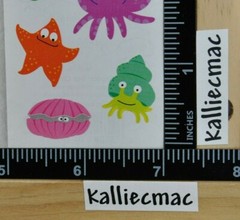 Mrs Grossman CHUBBY SEA LIFE Stickers OCEAN CREATURES