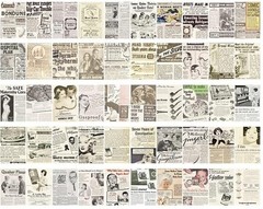 Vintage Advertising 50-Sheet Sticker Paper Book Scrapbook Washi Crafts Journal