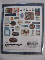 Carta Bella Ephemera SUMMER CAMP Die Cut Cardstock 33 Pieces NIP