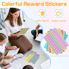 6600PCS Reward Stickers for Kids, Incentive Mini Stickers for Teachers Classroom