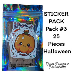 STICKER PACK – Pack #3 – 25 Pieces – Halloween