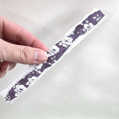 Purple Floral Strip Stickers Junk Journal Collage Scrapbooking