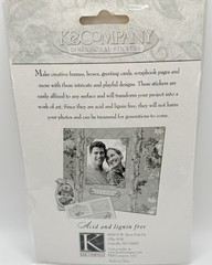 K&Co Isabella Frames & Tags Stickers Scrapbook Adhesions Floral