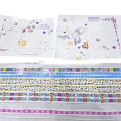 Craft Lot stickers Ribbons Vintage Scrapbooking Card Making Embellishments NEW
