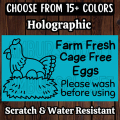 50 CAGE FREE EGG STICKERS 2.25″ SEALS EGG CONTAINER LABELS FARM FRESH CHICKENS