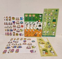 PEANUTS Spring & ST PATRICKS DAY Mixed Stickers Sheets Lot, Holiday Snoopy