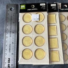 Making Memories Page Pebbles Square Round Circle Oval Rectangle Blank LOT 8 Pkgs