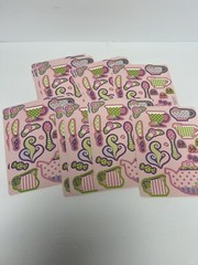 24 sheets Oriental Trading Company stickers Teapot Mugs candy Cups Pot Utensils