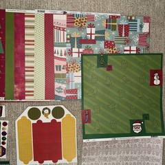 HOLLY JOLLY CHRISTMAS Themed Embellishments Kit