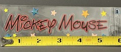 Disney Jolees Boutique EK Success Sticker Adhesive Title Mickey Mouse Scrapbook