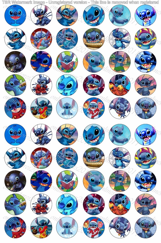 60 Precut 1″ Stitch Bottle cap Images Set 3