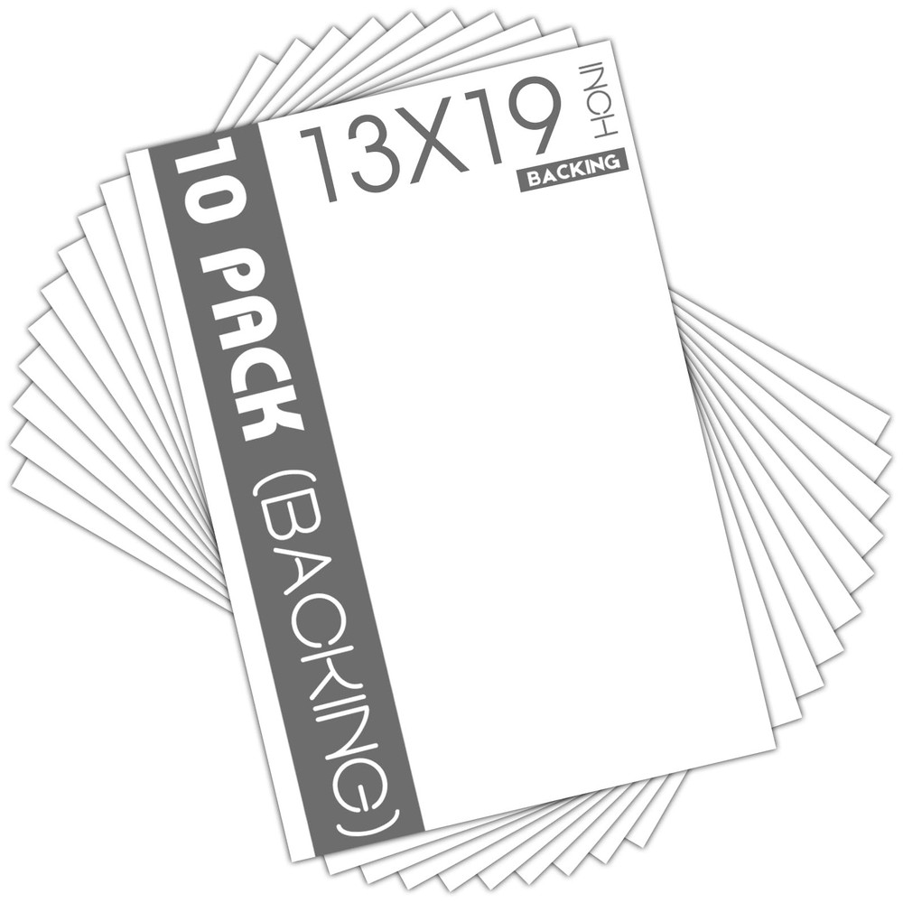 Mat Board Center, 10 Pack 13×19 White Backing Boards, Cardboard for Arts, Pri…