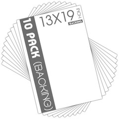 Mat Board Center, 10 Pack 13×19 White Backing Boards, Cardboard for Arts, Pri…