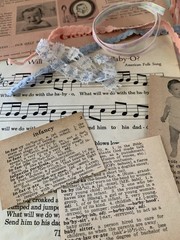 Vintage Baby Themed Junk Journaling Ephemera Packet Mid Century & Modern