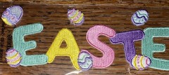 SEW WHATS Sticker Title EMBROIDERED ~ SPRING ~ Flower Beautiful 11″x3″ Scrapbook