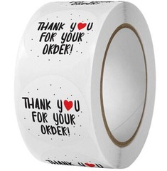 Thank You Stickers – Self Adhesive 500 Label Roll – One Stop Shop