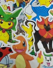 Pokemon Stickers Random Lots Of 10 Pieces USA Seller Scrapbooking Collectable