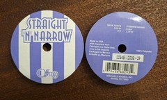 Offray Straight’n Narrow-5/16inx9ft Each (2 Spools)-100% polyester-Greenish/Blue
