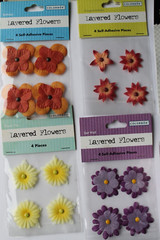 Imaginisce Mixed Lot of Embellishments-Paper Flowers & Colorbok Paper Flowers