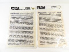 2 Pack DURO TYPE Transfer Lettering, Old English 1/4″ (24 PT.), #3843