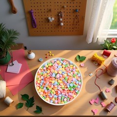 100 Pcs Colorful Heart Resin Charms Flatback Medium to Large,