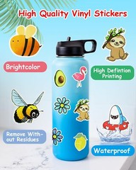 600Pcs Stickers for Kids Water Bottle Vinyl Waterproof Scrapbook Cute Bulk