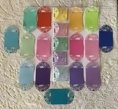 Butterfly fold-over Card Topper Die Cut embellishments 2-1/4″ X 4-1/2″ 6 pcs