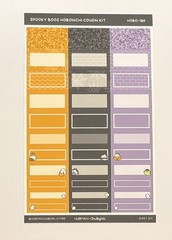 Hubman and Chubgirl Spooky Boos Hobonichi Cousin Kit Sheet NEW