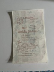 1983 Sandylion Activity Sticker RARE Birthday Sophisticate Lady Vintage