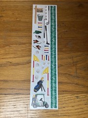 CREATIVE MEMORIES GREAT LENGTH Sticker SHEET GOLF CART GOLFING CLUBS TEES BALLS