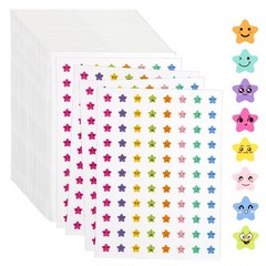 3520 PCS Small Star Stickers for – 0.4″ Mini Smiley Stickers Colorful Happy S…