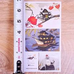 Fantasy Snail Adventure Stickers – Tiny Travels Sticker Sheet – Scrapbooks