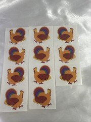 Mrs Grossman Vintage 3 2×6″ Thanksgiving ‘Turkeys’ Sticker Sheets (Retired)