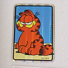 Vintage 1987 Garfield Prism Hologram Vending Machine Stickers Lot Of 11 NOS