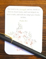 Bible Quotes Inspirational Faith Journal Cards #384 – Lt. Pink