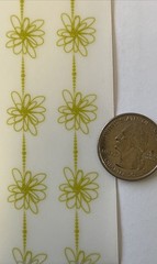 GREEN FLOWER BORDER Rub-On Transfer(6pc)Garden•Blooming •Leaves•Card Making•
