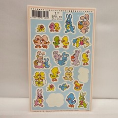 Vtg Introduct IJsselstein Stickers Easter Bunny Ostern Hase Tiere Aufkleber Y2K