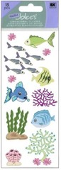 Fish and Coral, sea side, 3D scrapbook sticker – Jolees JJ161