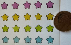 RAINBOW SHAPES Stickers (150pc)Sanrio•Cloud•Heart•Star •Hello Kitty•Card Making•