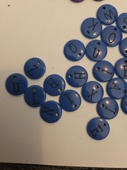 Vintage Making Memories Metal Alphabet Charms Tags Lot Red Blue Purple 94 Pc