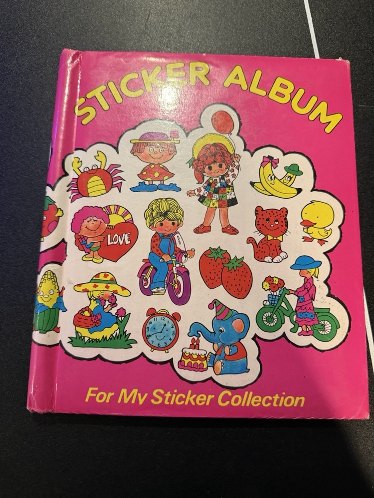 Vintage 1983 Imperial Toy Corp Sticker Album Used Loaded 80s Scratch Sniff Pizza