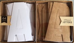Self Adhesive Letters 32 Ivory Letters 32 Brown Kraft Paper Letters Craft Target