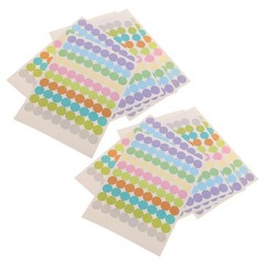 Removable Circle Stickers for Aromatherapy Bottles Small Colored Dot Labels
