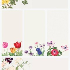 Stickii – Flower Labels – 1 Spring Garden Florals Sticker Sheet – Crafts Gifts