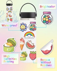 Stickers for Water Bottles, 600 Pcs/Pack Cute Vinyl Waterproof Laptop Sticker…