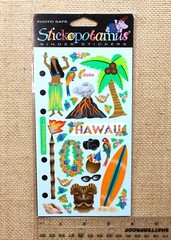 Stickopotamus Binder Stickers Hawaii SP-CY-10 Photo Safe Scrapbooking