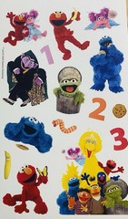 Sesame Street Stickers 2 Sheets Elmo Free Ship