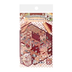 Miniature Scene Stickers Crafts Kid’s Toy Creation Stationery Desktop Decoration